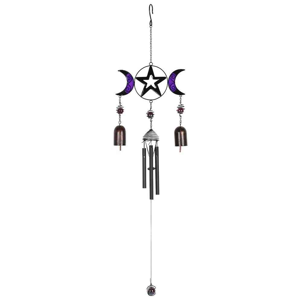 Something Different - Triple Moon with Bells Windhanger - Multicolours